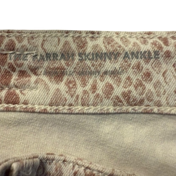 AG Adriano Goldschmied | The Farrah Skinny Ankle Jean in Snake Skin | Sz 27R - Picture 9 of 13